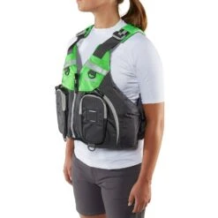 NRS Odyssey PFD -Outdoor Sports 40124 01 Charcoal Model Left 071818 1000x1000