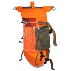 Watershed Aleutian Deck Bag | NRS -Outdoor Sports 55407 04 SafetyOrange na pocket 011422 1000x1000