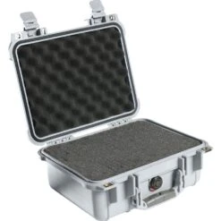 Pelican Protector Case Dry Boxes | NRS -Outdoor Sports 55432 01 silver open 010218 1000x1000