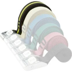NRS 1" Color Coded Tie-Down Straps -Outdoor Sports 60002 01 BlackYellow 12 LeftRolled 022822 1000x1000