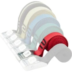 NRS 1" Color Coded Tie-Down Straps -Outdoor Sports 60002 01 Red 4 LeftRolled 022822 1000x1000