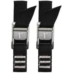NRS 1" HD Tie-Down Straps -Outdoor Sports 60027 01 Black 1 Pair 111319 1000x1000