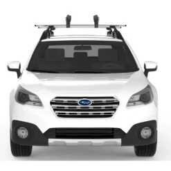 Yakima HandRoll Kayak Rollers | NRS -Outdoor Sports 62637 01 front on car no boat 032817 1000x1000