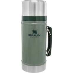 Stanley Classic Legendary Food Jar | NRS -Outdoor Sports 71318 01 HammertoneGreen 1qt front 012820 1000x1000