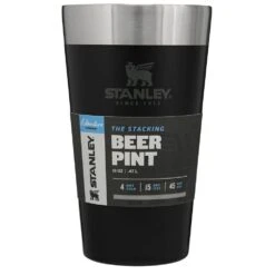 Stanley Adventure Stacking Beer Pint | NRS -Outdoor Sports 71328 01 MatteBlack 16oz package 012220 1000x1000